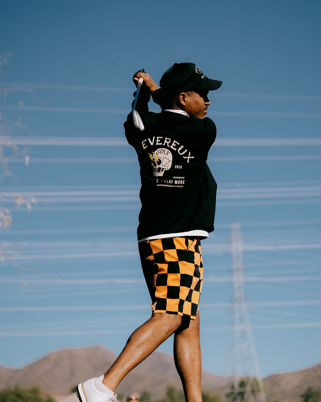 DVG CHECK MATE HALF PANTS 075762410-ORANGE