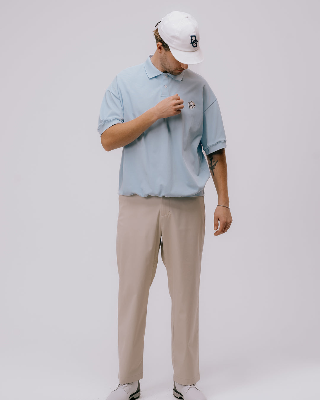 DVG WIDE PANTS 075762402-MUSHROOM