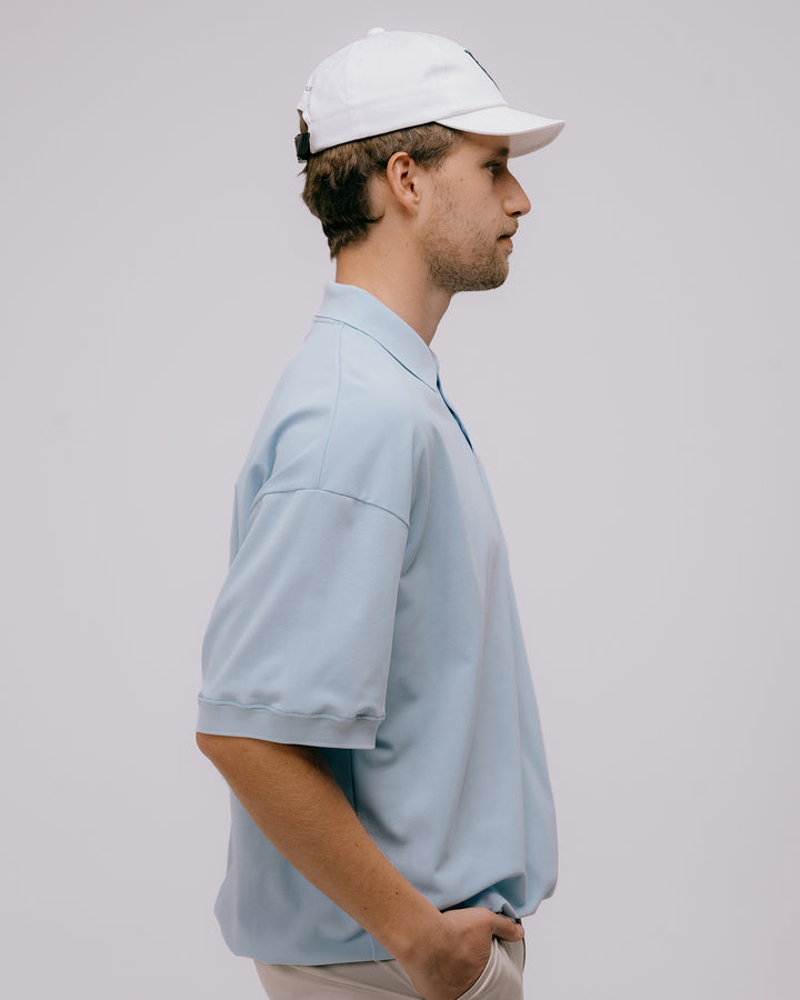 DVG TECH-SKULL CADDIE POLO 075762015-POWDER BLUE