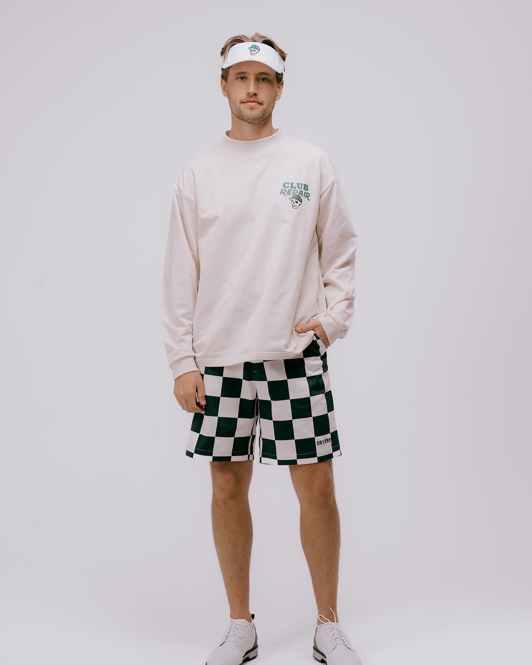 DVG Authentic Pile MOCK TEE 075762011-WHITE