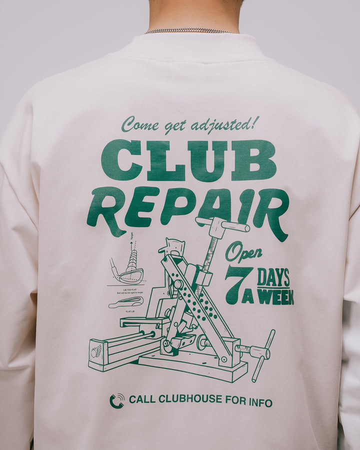 DVG Authentic Pile MOCK TEE 075762011-WHITE