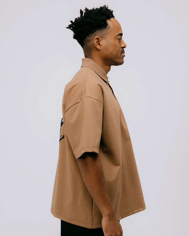 DVG OVER FIT POLO 075762012-WALNUT