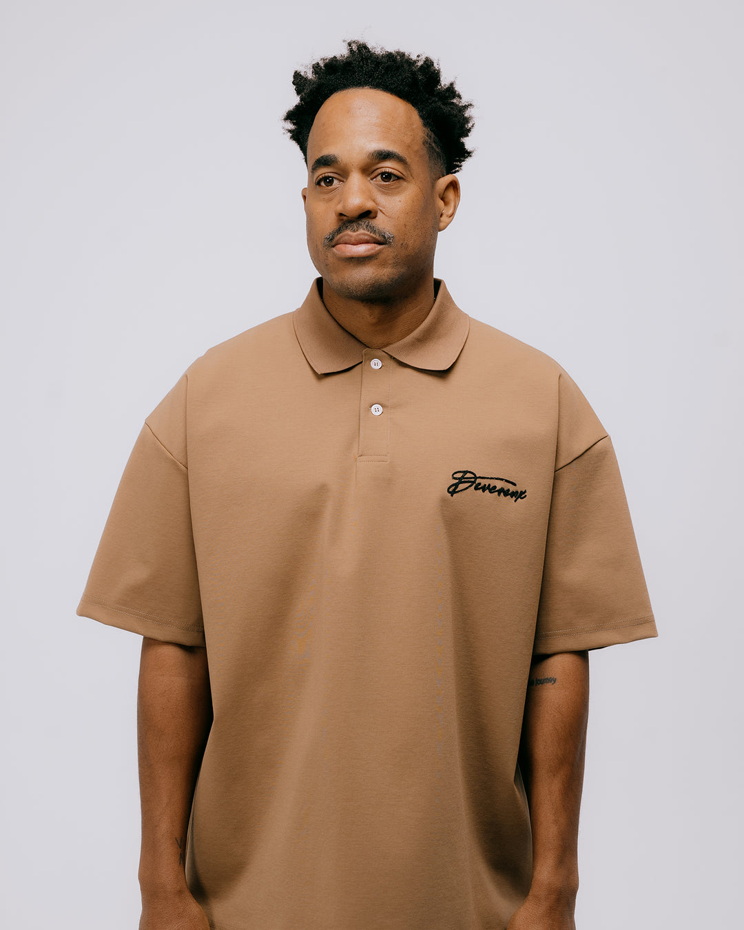 DVG OVER FIT POLO 075762012-WALNUT