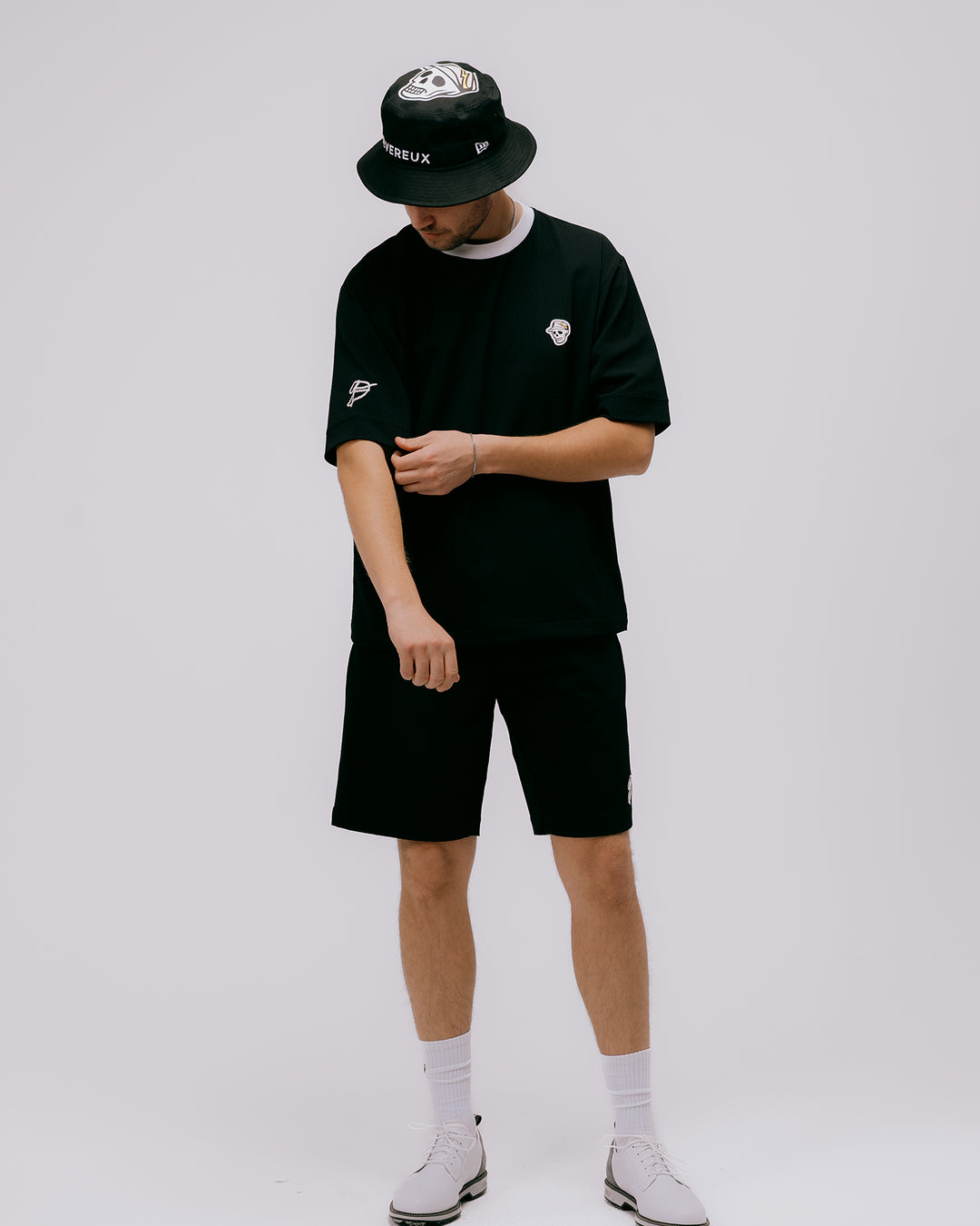 DVG Seersucker HALF PANTS 075762408-BLACK