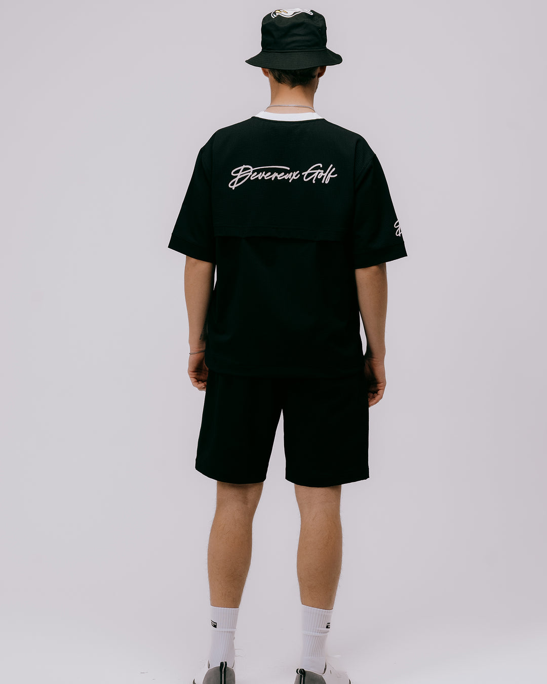 DVG Seersucker Shirt Blouson 075762017-BLACK