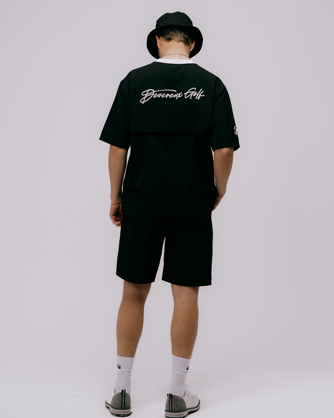 DVG Seersucker HALF PANTS 075762408-BLACK