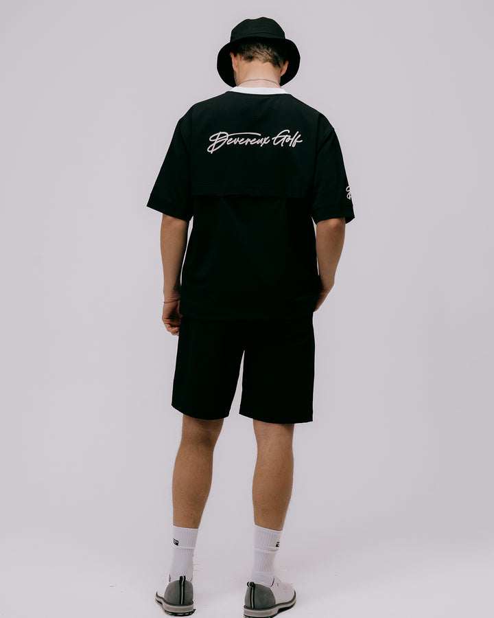 DVG Seersucker HALF PANTS 075762408-BLACK