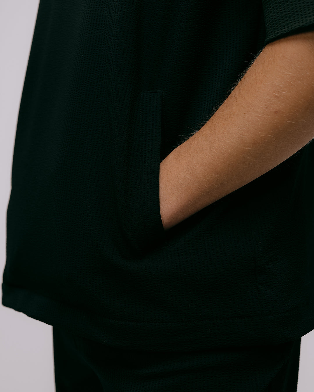 DVG Seersucker Shirt Blouson 075762017-BLACK