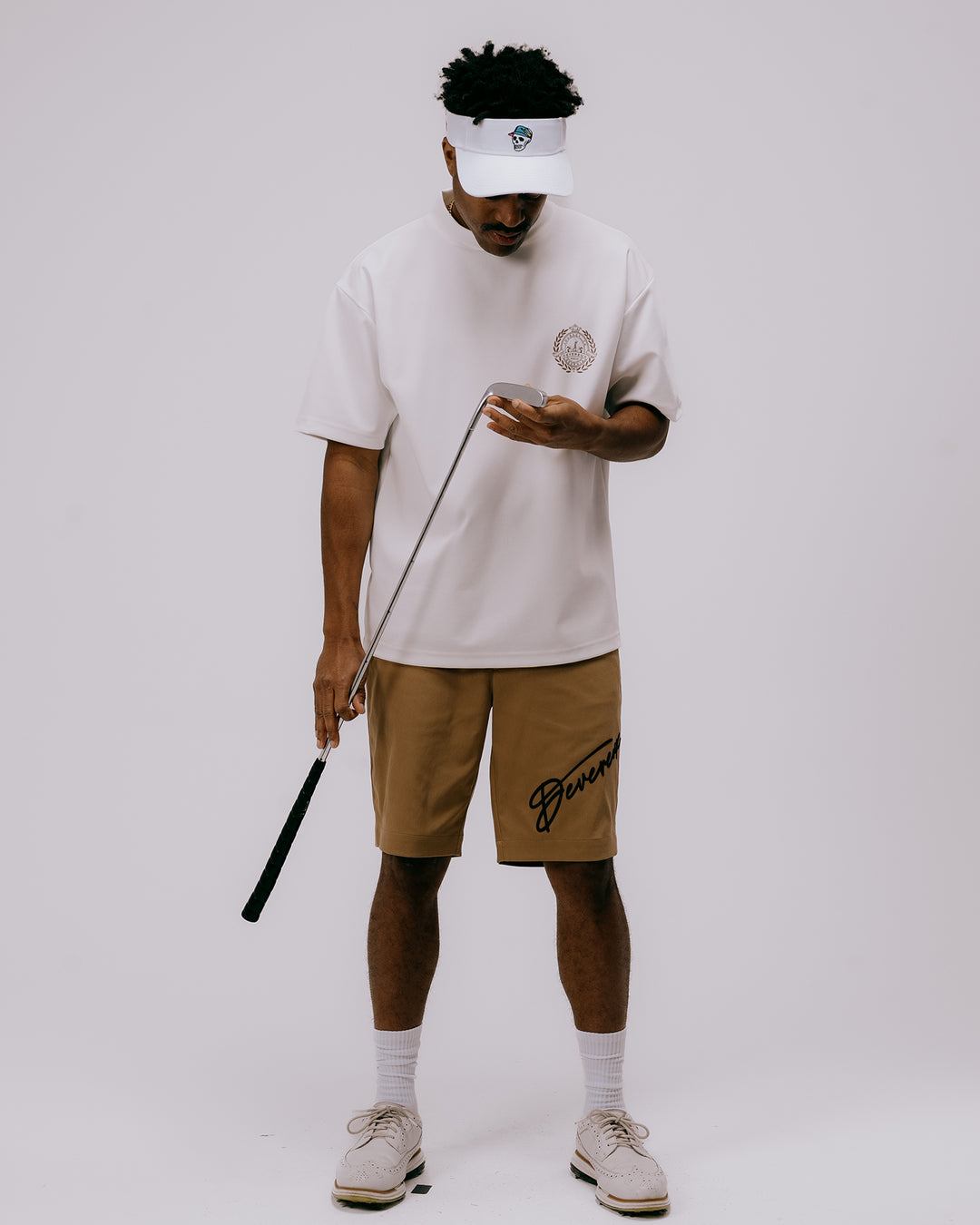 DVG LOGO HALF PANTS 075762404-WALNUT