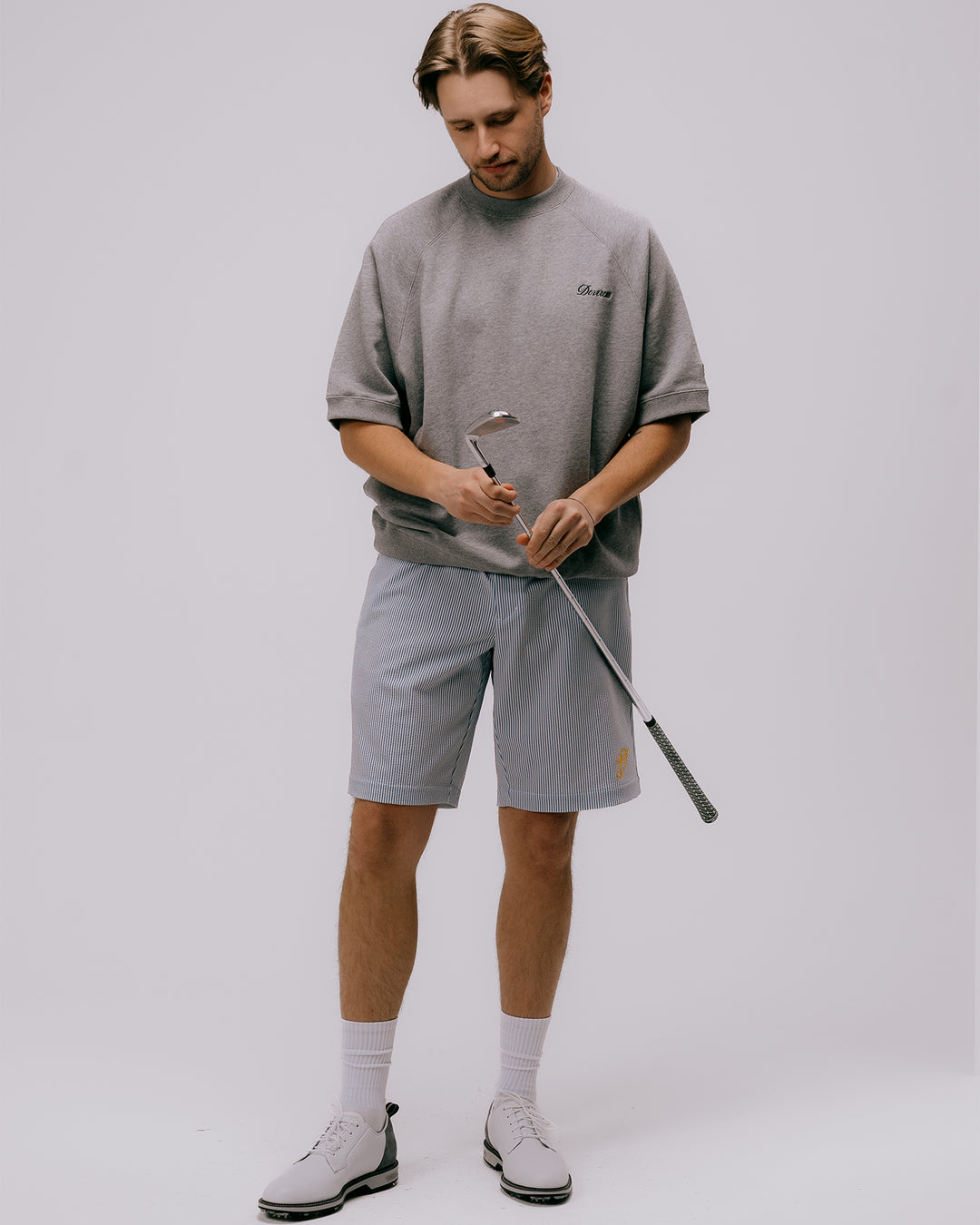 DVG Seersucker HALF PANTS 075762408-Royal Blue