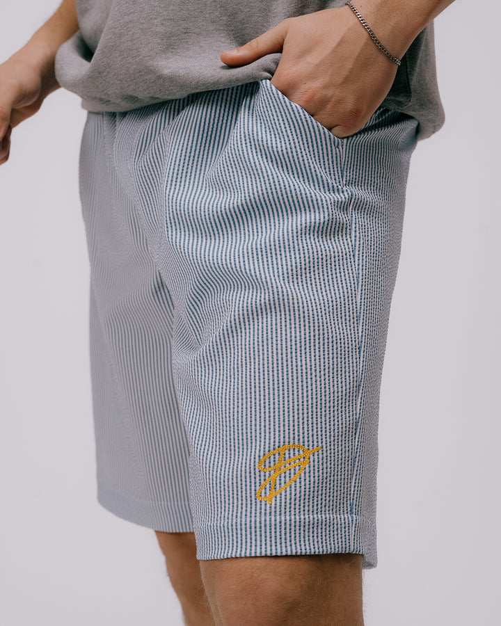DVG Seersucker HALF PANTS 075762408-Royal Blue