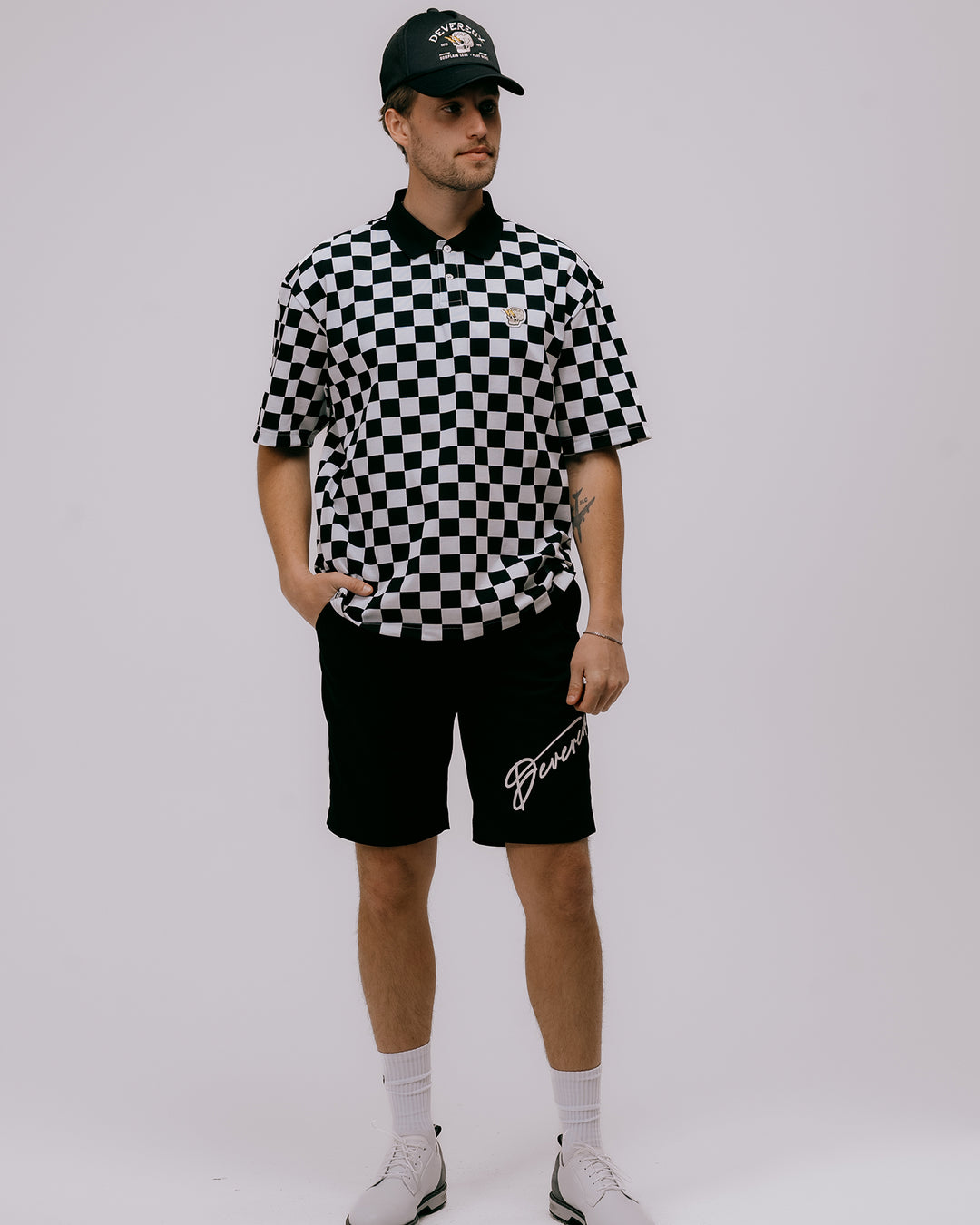 DVG LOGO HALF PANTS 075762404-BLACK