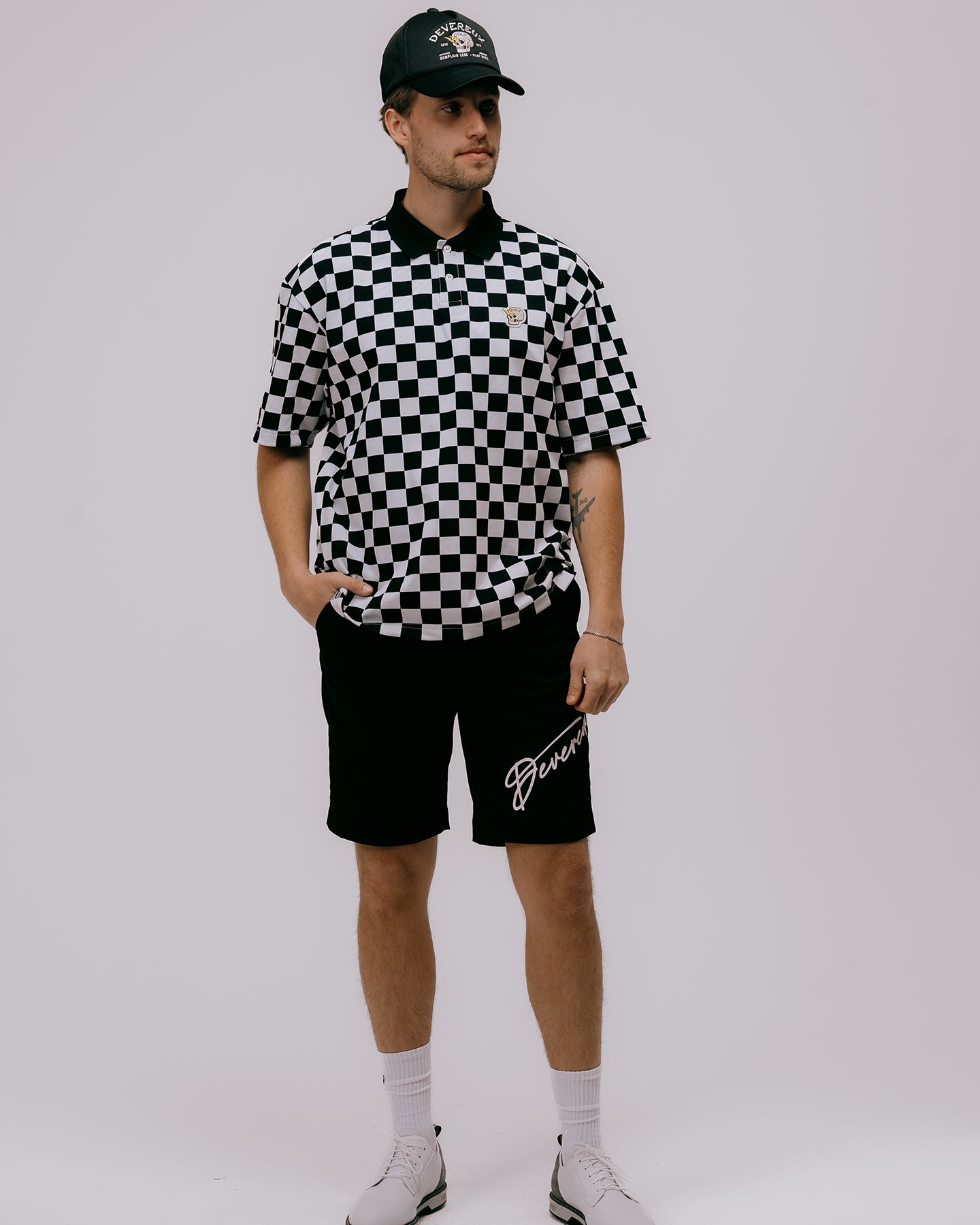 DVG CHECK MATE POLO 075762021-ORANGE – DEVEREUX JAPAN OFFICIAL
