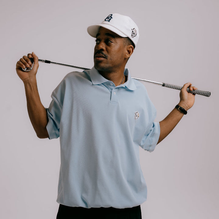 DVG TECH-SKULL CADDIE POLO 075762015-POWDER BLUE