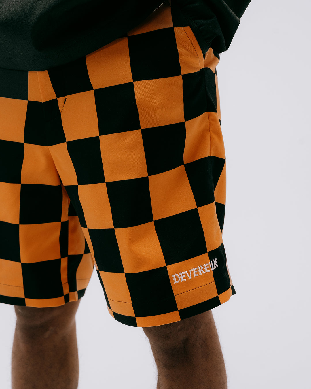 DVG CHECK MATE HALF PANTS 075762410-ORANGE