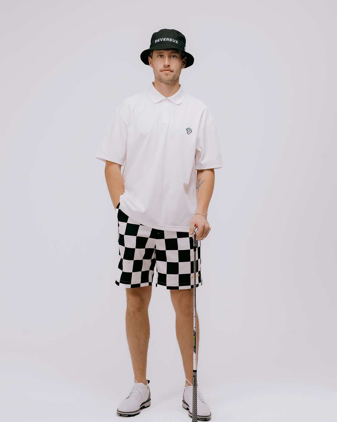 DVG CHECK MATE HALF PANTS 075762410-BLACK