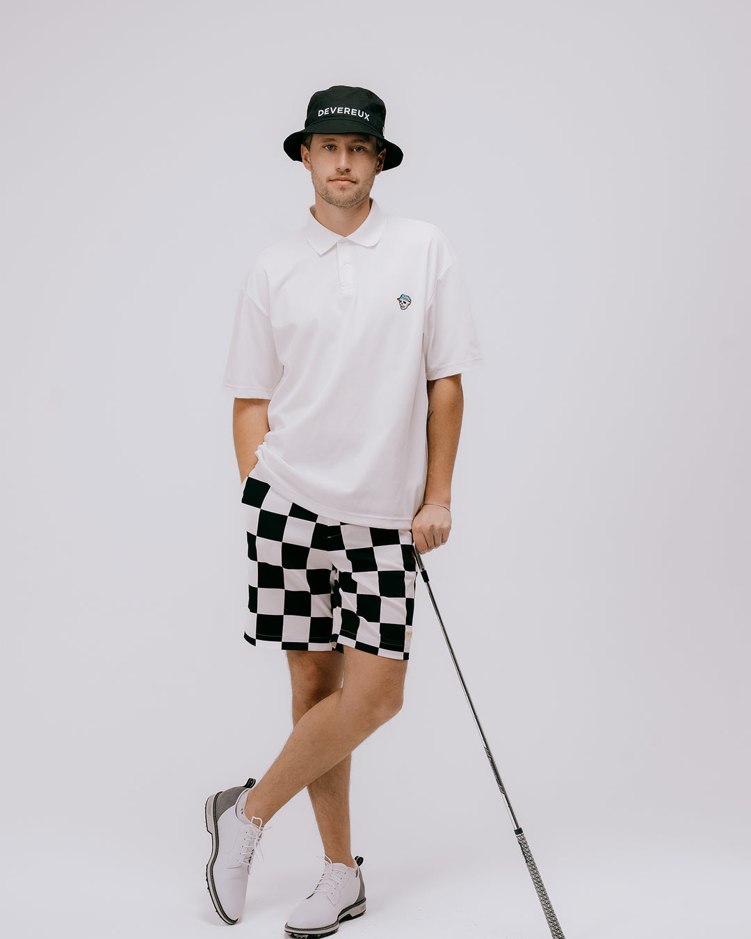 DVG CREW STANDARD POLO 075762001-WHITE