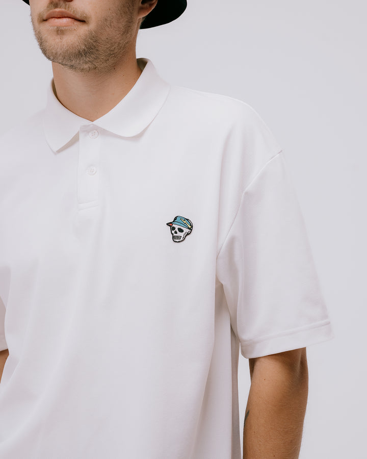 DVG CREW STANDARD POLO 075762001-WHITE