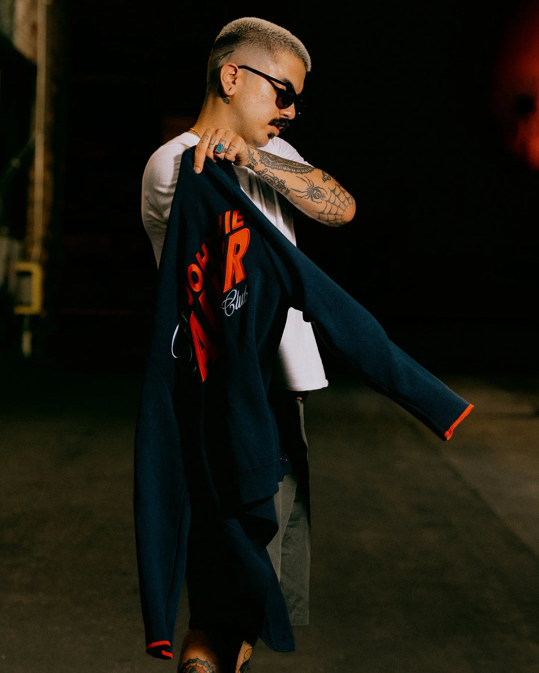 Johnnie Walker Cardigan 075354701-NAVY