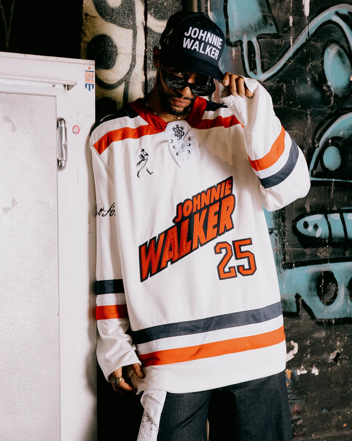 Johnnie Walker Away Hockey Jersey 075354006-WHITE