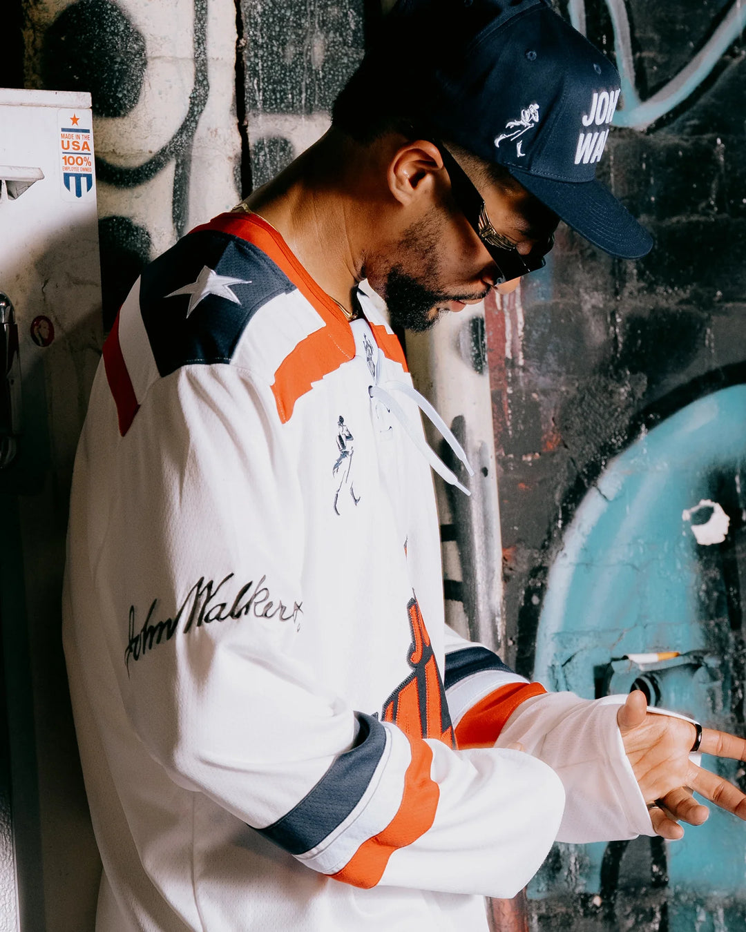 Johnnie Walker Away Hockey Jersey 075354006-WHITE