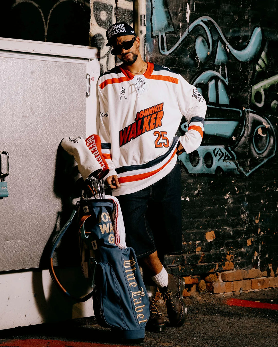 Johnnie Walker Away Hockey Jersey 075354006-WHITE