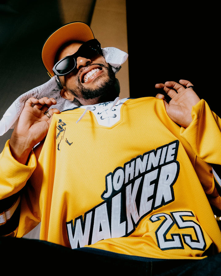Johnnie Walker Away Hockey Jersey 075354006-YELLOW