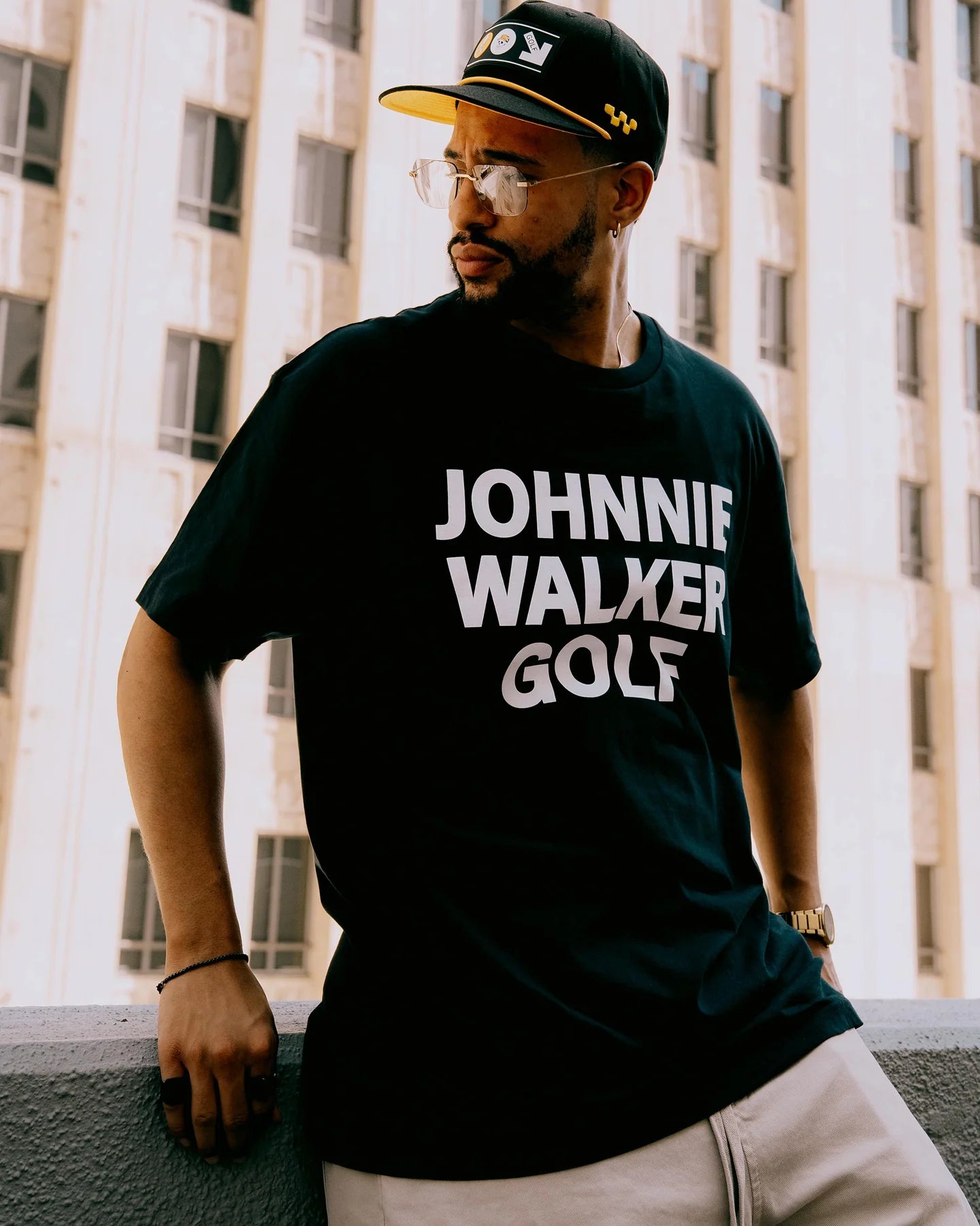 Johnnie Walker Skull Caddie Tee 075354005-NAVY