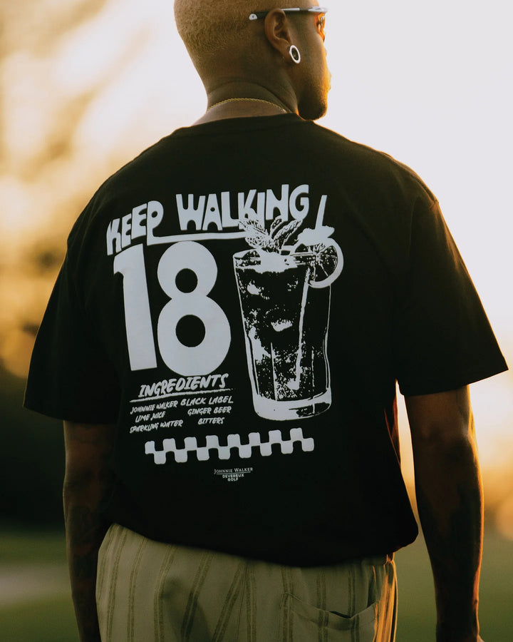 Keep Walking 18 Tee 763532003-BLACK