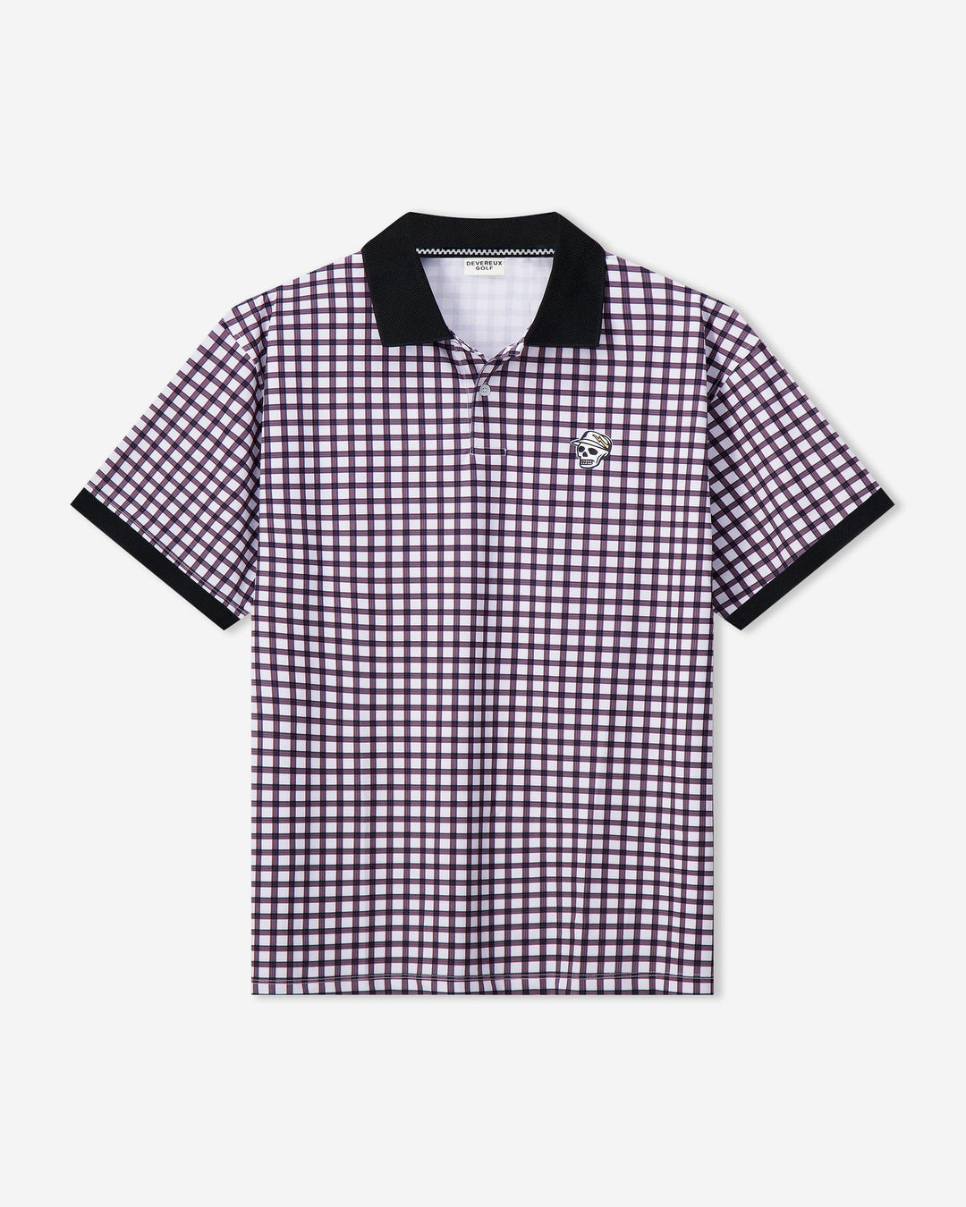 Gingham Polo 075362032-BLACK/WHITE