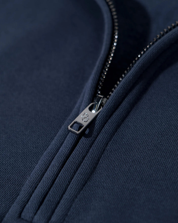 Essential Skull QTR ZIP 075362101-NAVY