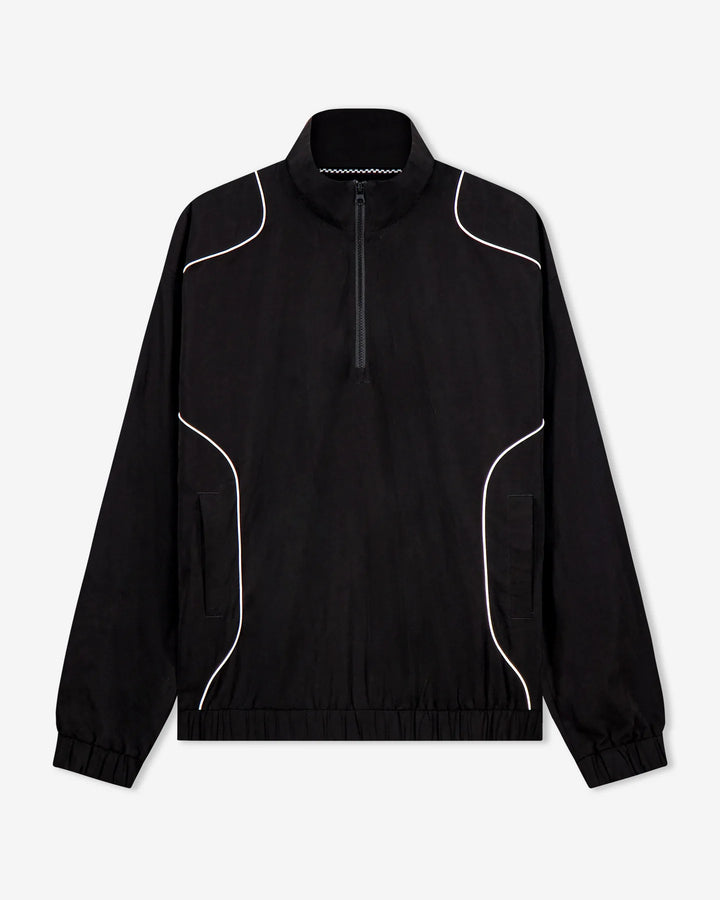 Pullover Piped QTR ZIP 075362102-BLACK