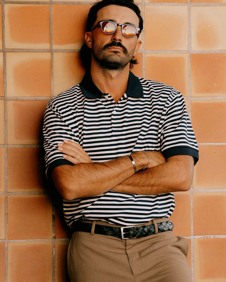 Camelback Polo 075362013-NAVY BONE STRIPE