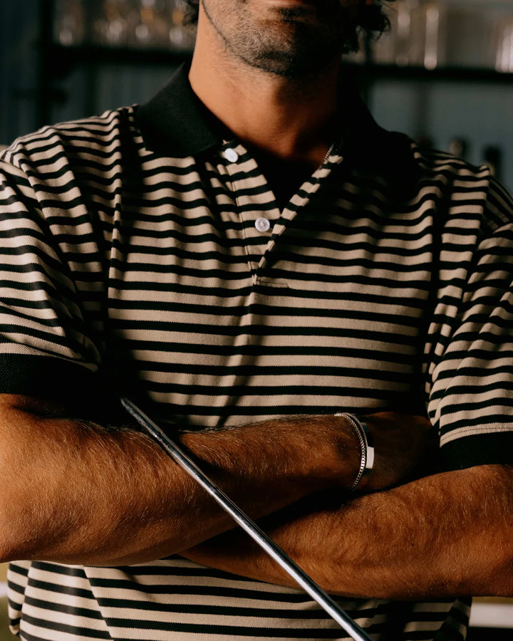 Camelback Polo 075362013-Black / Mushroom Stripe