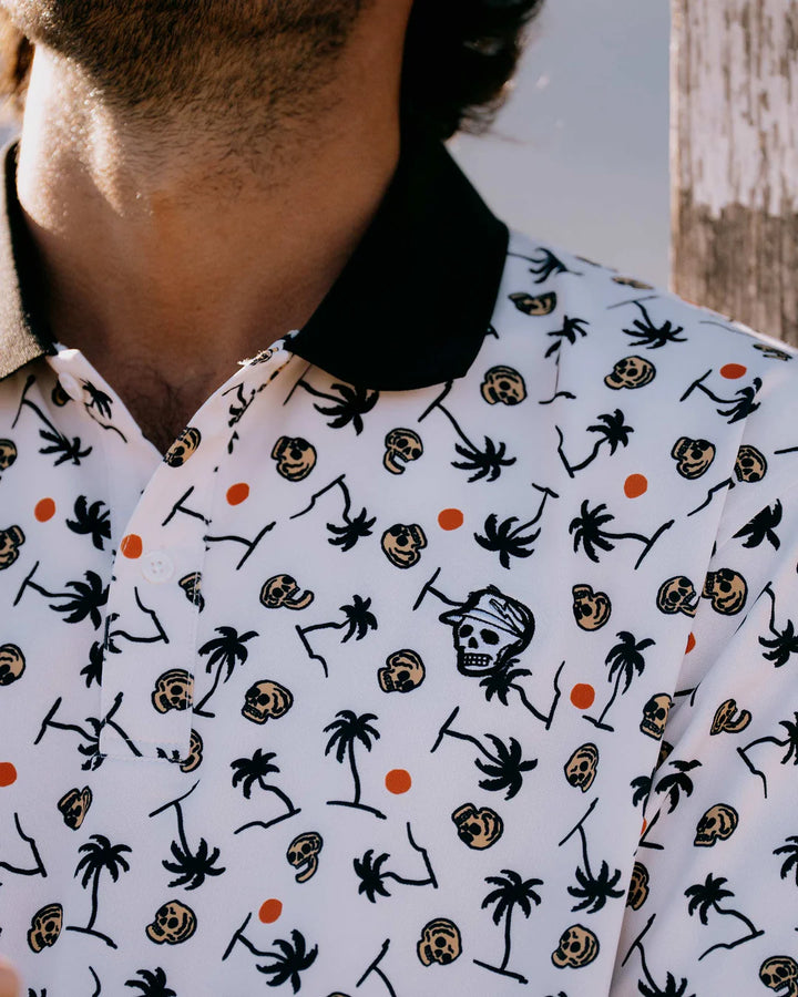High Noon Polo 075362018- Skull Palm Print