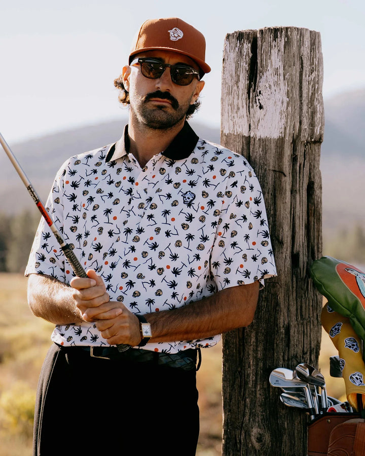 High Noon Polo 075362018- Skull Palm Print