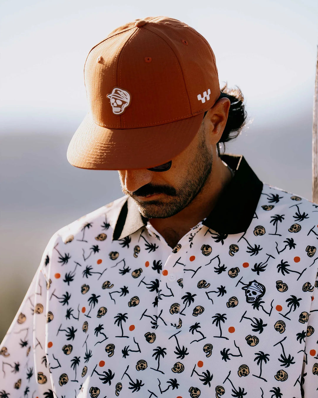 High Noon Polo 075362018- Skull Palm Print