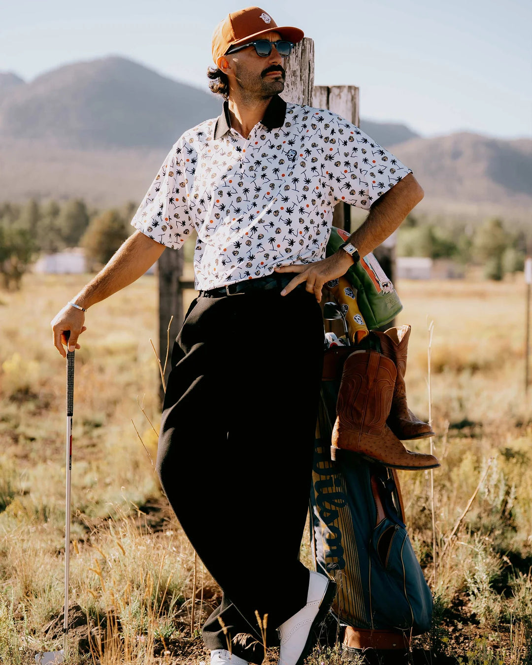 High Noon Polo 075362018- Skull Palm Print