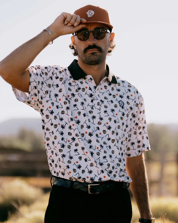 High Noon Polo 075362018- Skull Palm Print