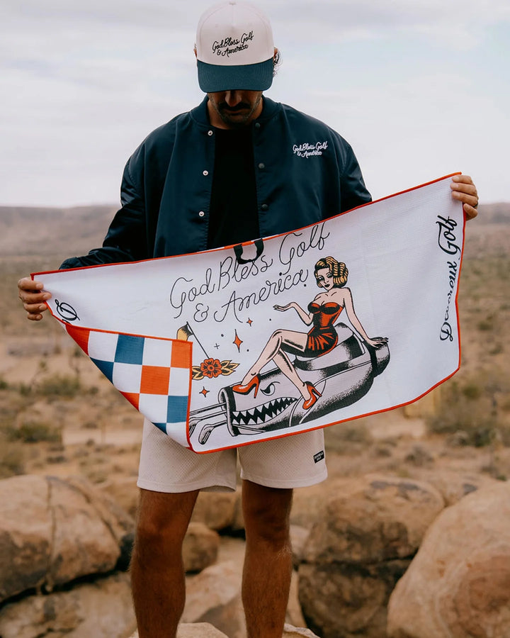 God Bless America Towel 075364814-WHITE