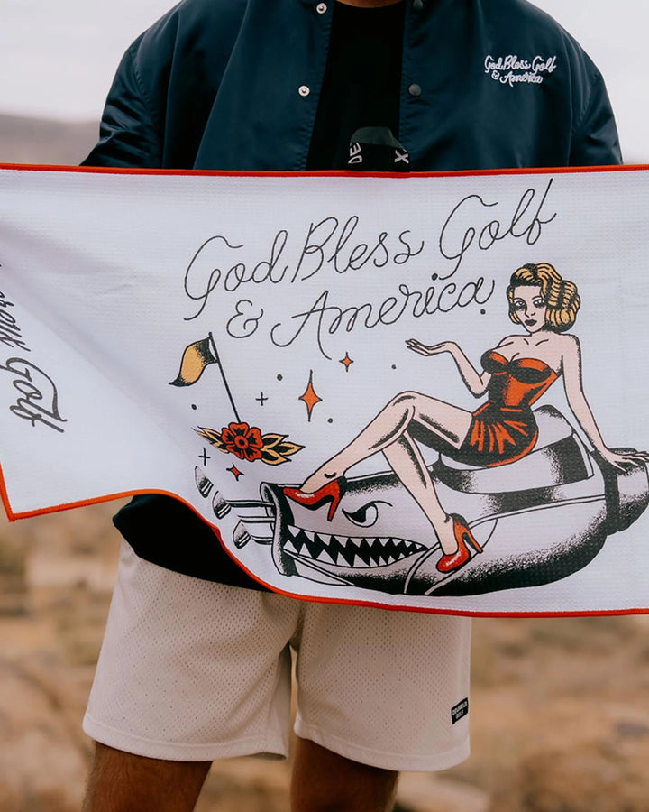 God Bless America Towel 075364814-WHITE