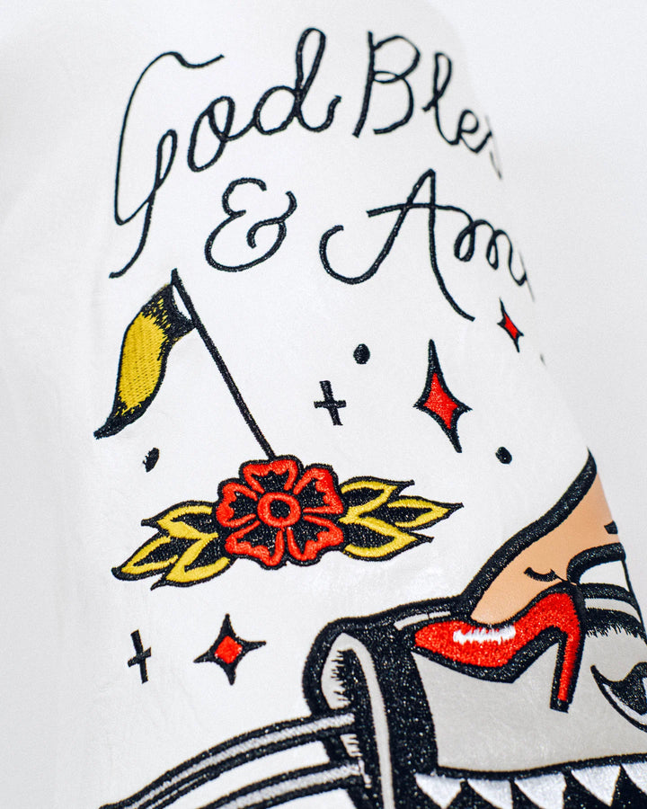 God Bless America Barrel Driver 075364809-WHITE