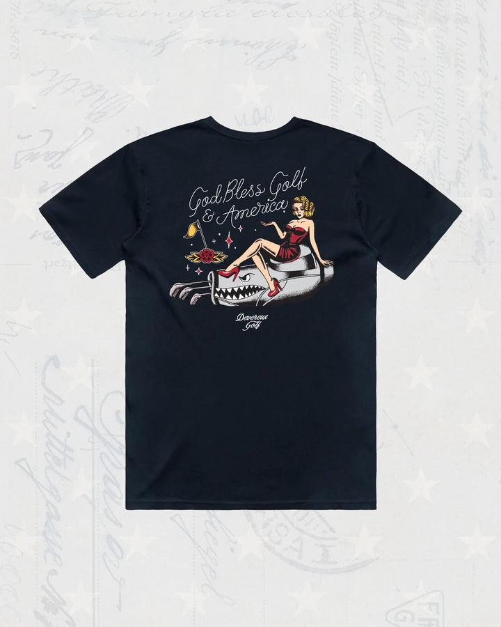 God Bless America Tee 075364010-NAVY