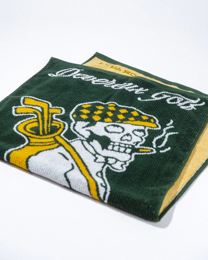 Smokin' Zaleas Knitted Golf Towel  075362854-White / Green