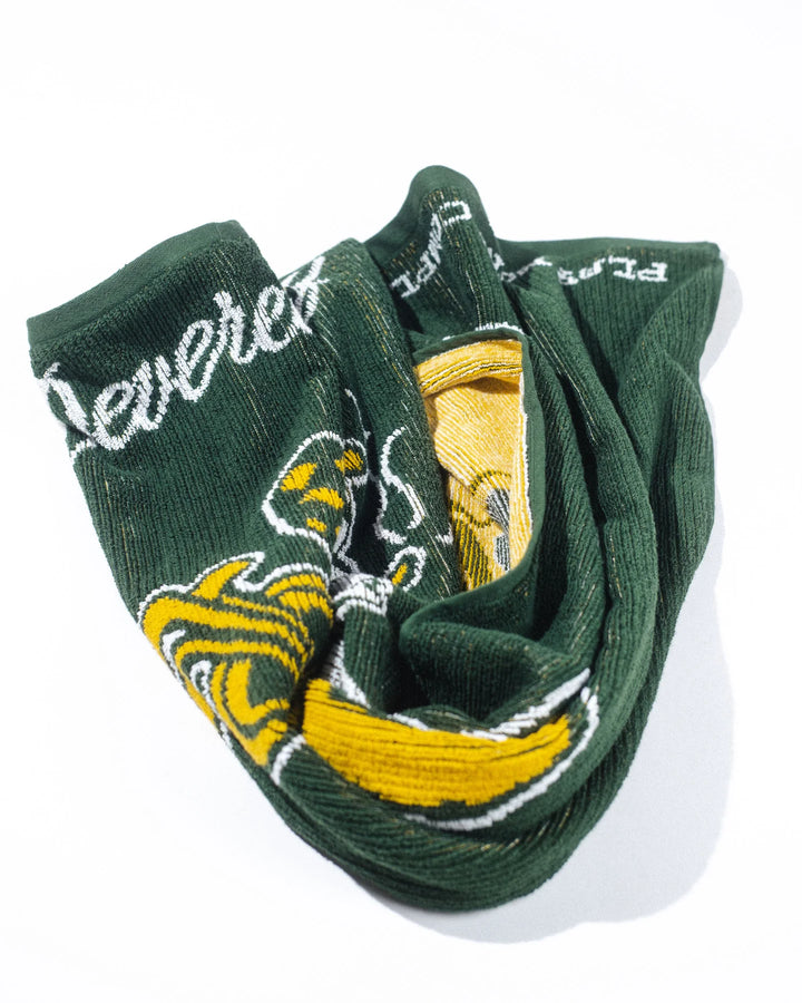 Smokin' Zaleas Knitted Golf Towel  075362854-White / Green