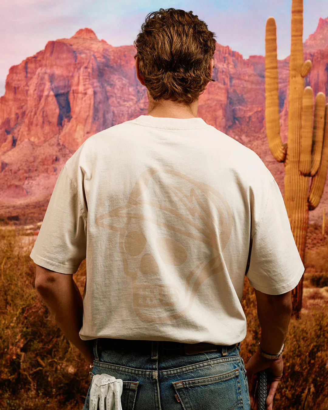 Faded Skull Caddie Tee 075364009-Faded Bone