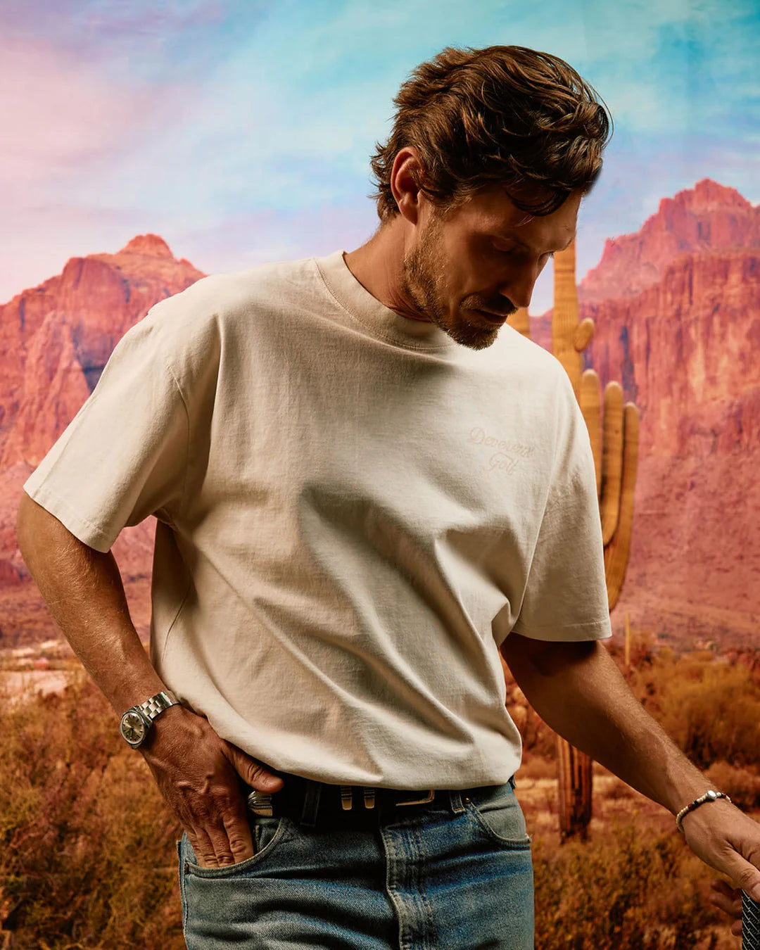 Faded Skull Caddie Tee 075364009-Faded Bone