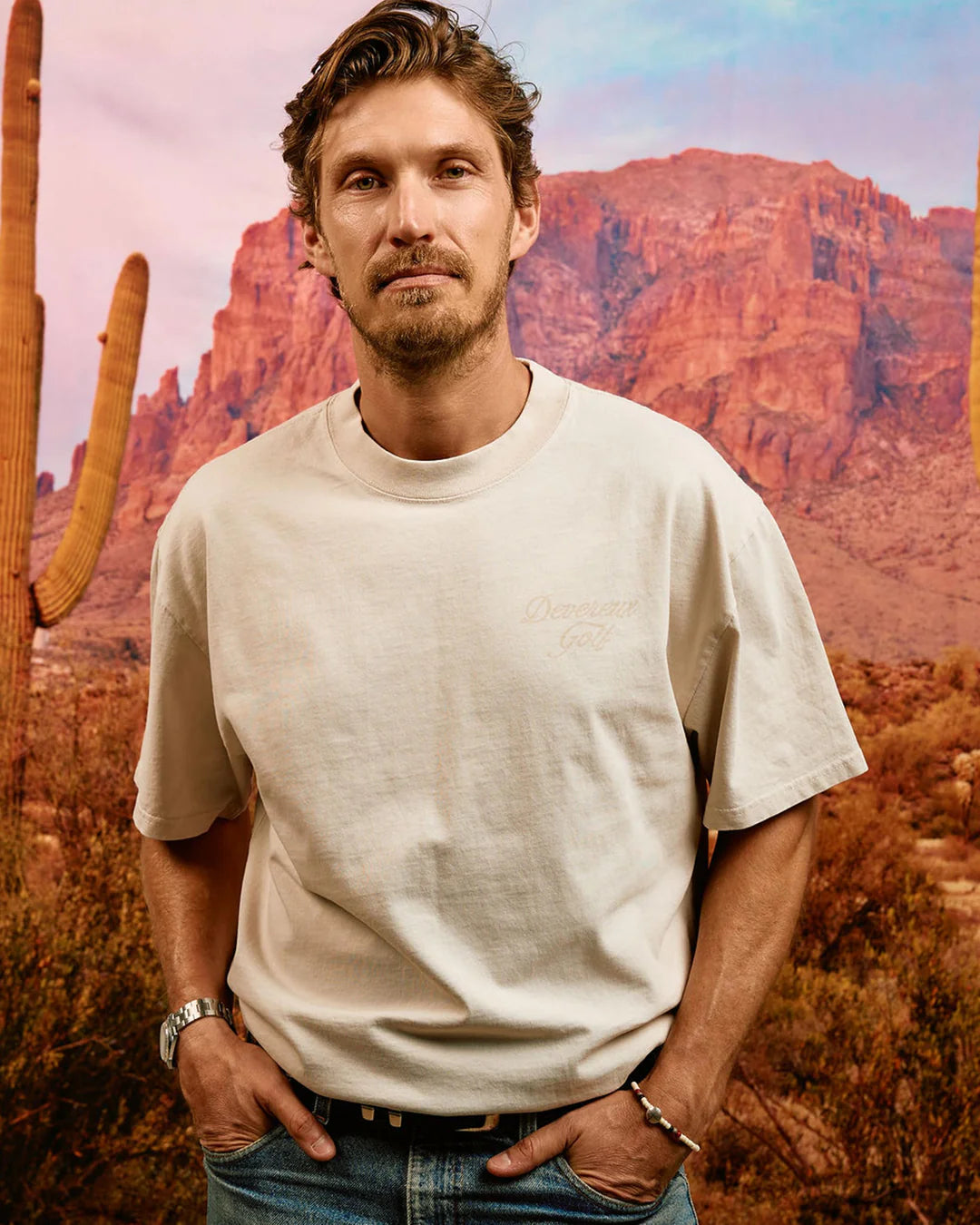 Faded Skull Caddie Tee 075364009-Faded Bone