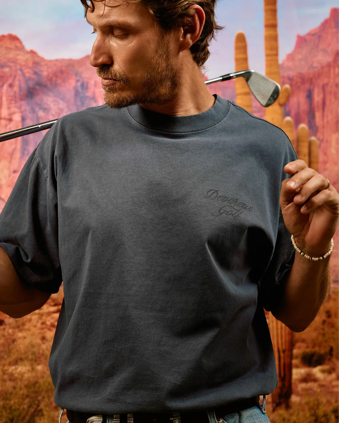 Faded Skull Caddie Tee 075364009-Faded Indigo