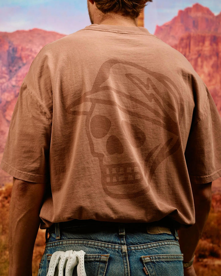 Faded Skull Caddie Tee 075364009-Faded Salmon